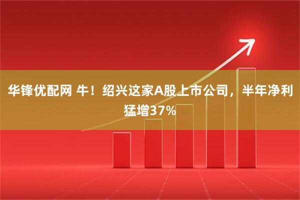 华锋优配网 牛！绍兴这家A股上市公司，半年净利猛增37%